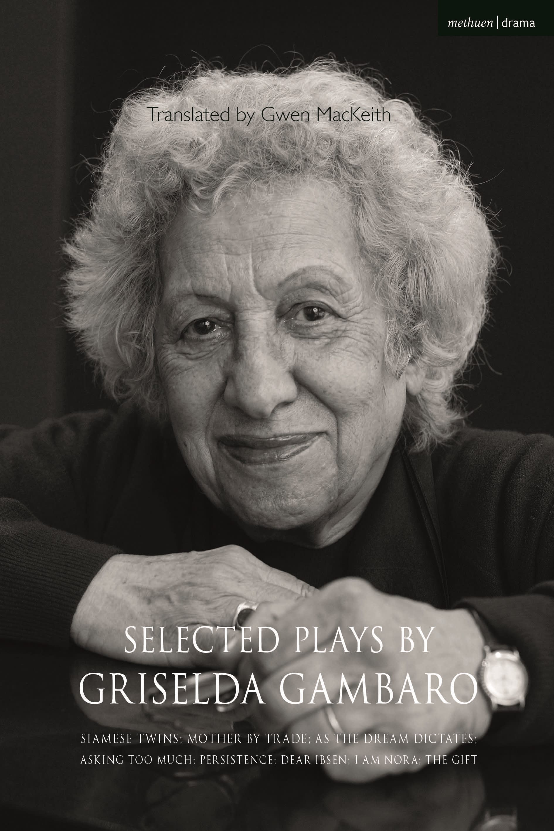 Cover of Selected Plays by Griselda Gambaro featuring a portrait photo of the playwright